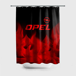 Шторка для душа Opel - red gradient посередине, цвет: 3D-принт