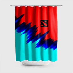 Шторка для душа Dota краски, цвет: 3D-принт