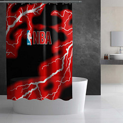 Шторка для душа NBA шторм, цвет: 3D-принт — фото 2