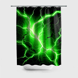 Шторка для ванной Color green black