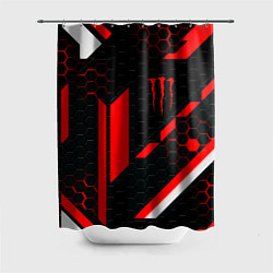 Шторка для ванной Monster energy sport geometry