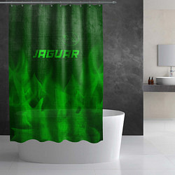 Шторка для душа Jaguar - green gradient посередине, цвет: 3D-принт — фото 2