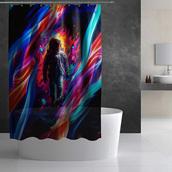 Шторка для душа Космос пламенный, цвет: 3D-принт — фото 2