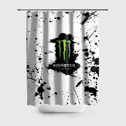 Шторка для ванной Monster energy брызги красок