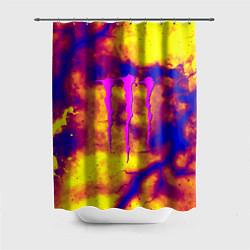 Шторка для ванной Monster energy storm grunge