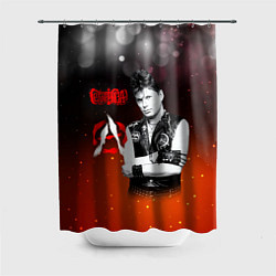 Шторка для ванной Сектор газа и знак анархии