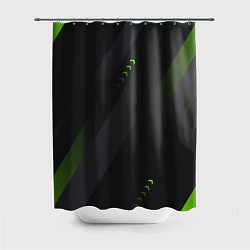 Шторка для ванной Color black green
