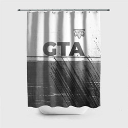 Шторка для душа GTA - white gradient посередине, цвет: 3D-принт