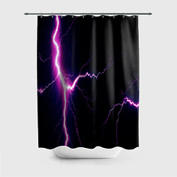 Шторка для ванной Lightning purple