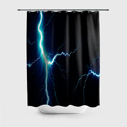 Шторка для ванной Lightning light blue
