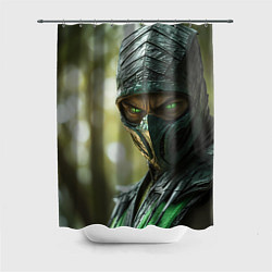 Шторка для ванной Мортал комбат Рептилия