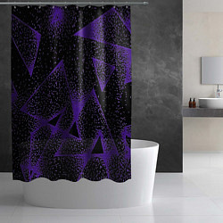 Шторка для душа The triangle is purple, цвет: 3D-принт — фото 2