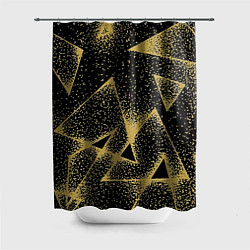 Шторка для ванной Triangle yellow with dots