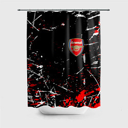 Шторка для душа Арсенал штрихи красок, цвет: 3D-принт