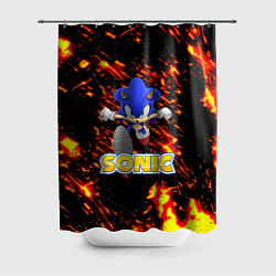 Шторка для ванной Sonic огенная текстура