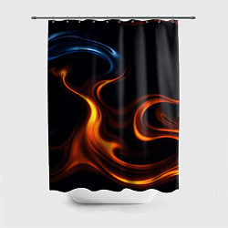 Шторка для душа The color is fire orange, цвет: 3D-принт