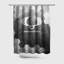 Шторка для душа SsangYong - grey gradient, цвет: 3D-принт