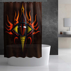 Шторка для душа Глаз змеи, цвет: 3D-принт — фото 2