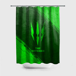 Шторка для ванной The Witcher - green gradient