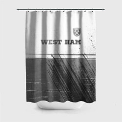 Шторка для ванной West Ham - white gradient посередине