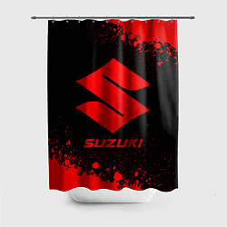 Шторка для ванной Suzuki - red gradient