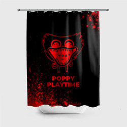 Шторка для ванной Poppy Playtime - red gradient