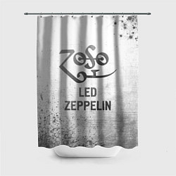 Шторка для душа Led Zeppelin - white gradient, цвет: 3D-принт