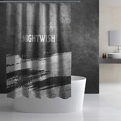 Шторка для душа Nightwish - grey gradient посередине, цвет: 3D-принт — фото 2