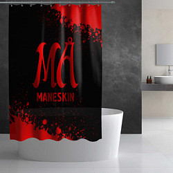 Шторка для душа Maneskin - red gradient, цвет: 3D-принт — фото 2