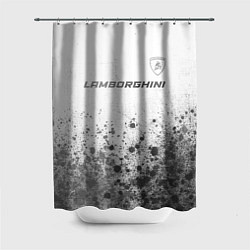 Шторка для ванной Lamborghini - white gradient посередине