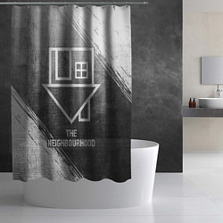 Шторка для душа The Neighbourhood - grey gradient, цвет: 3D-принт — фото 2