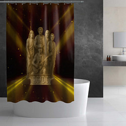 Шторка для душа ACDC стиль памятника, цвет: 3D-принт — фото 2