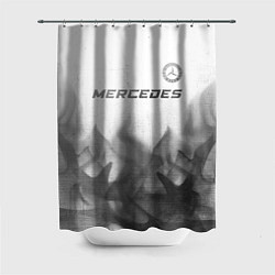 Шторка для ванной Mercedes - white gradient посередине