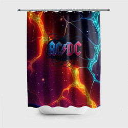 Шторка для ванной ACDC логотип в градиенте