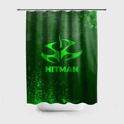 Шторка для ванной Hitman - green gradient