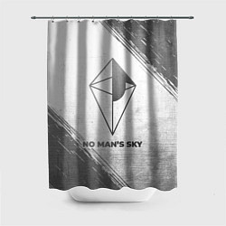 Шторка для душа No Mans Sky - white gradient, цвет: 3D-принт