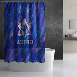Шторка для душа Astro логотип из цветов, цвет: 3D-принт — фото 2