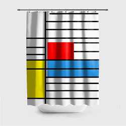 Шторка для ванной В стиле мондриана