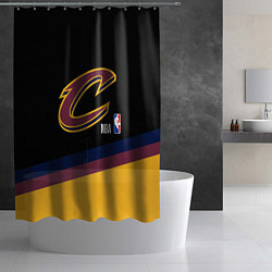 Шторка для душа Cleveland Cavaliers NBA basketball, цвет: 3D-принт — фото 2
