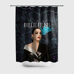 Шторка для ванной Билли Айлиш в деловом костюме