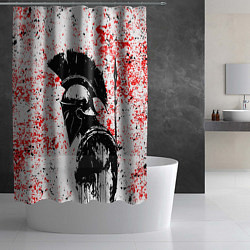 Шторка для душа Воин Спарты, цвет: 3D-принт — фото 2