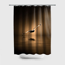 Шторка для ванной Летящая птица
