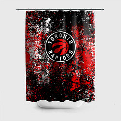 Шторка для ванной Торонто Рэпторс - цветовой хаос