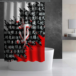 Шторка для душа Doom dark age japan, цвет: 3D-принт — фото 2