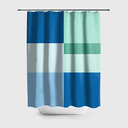 Шторка для ванной Мятное небо колор-блок