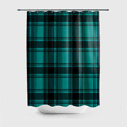 Шторка для ванной Checkered dark blue