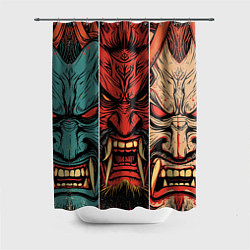Шторка для ванной Demons Oni - neuroart