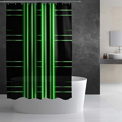 Шторка для душа Neon green, цвет: 3D-принт — фото 2
