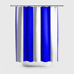 Шторка для ванной Color white blue line
