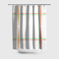 Шторка для ванной Neon light green red